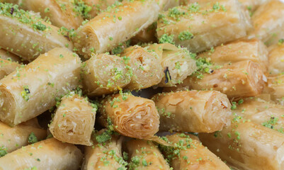 traditional Arabic Baklava dessert sweet