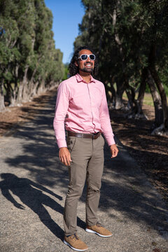 Happy Middle Eastern Man in California