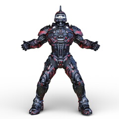 骸骨面のロボット