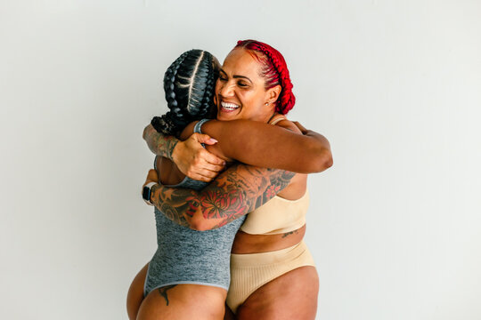 The hug of sisterhood