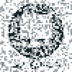 Grunge FTP folder icon isolated on white background. Software update, transfer protocol, router, teamwork tool management, copy process, info. Monochrome vintage drawing. Vector