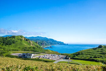 Fototapeta na wymiar 北海道　積丹半島・神威岬の風景 