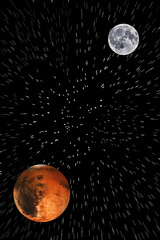 moon mars stars