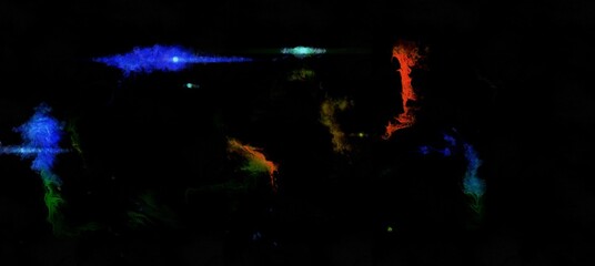 Abstract flowing digital fluid patterns in a painterly style - watercolor bright acrylic paint and ink styled cosmic space and bright abstract conceptual digital painting render