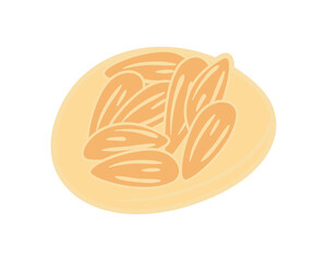 flat almond design
