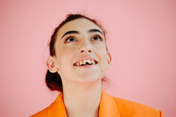 Cheerful woman portrait - Body positive portrait - Natural beauty