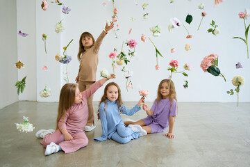 Portrait of a Group of stylish Children
