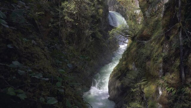 Little Qualicum Falls Vancouver Island 4K UHD. Little Qualicum Falls on Vancouver Island near Parksville. 4K UHD.
