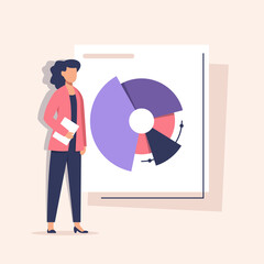 Investment and Analysis Money Cash Profits Metaphor,Employee or Manager Making Investing Plans