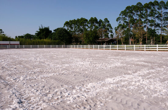 Newly built equestrian training ground