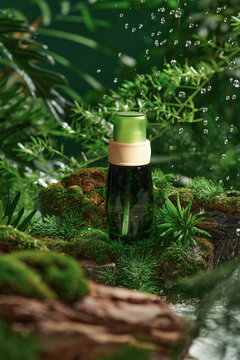 Natural Organic Spa Cosmetic Beauty concept.
