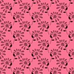 Simple floral seamless ethnic flower pattern for accessories and wrapping and clothes print and kids