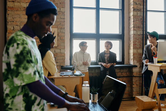 Group Of Zoomers At Work
