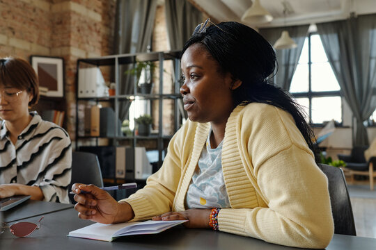 African American Woman At Work