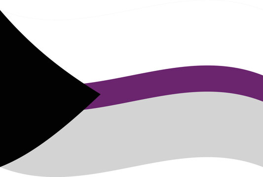 Waved Demisexual Pride Flag