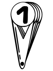 a fan of numbers. subject for teaching counting to children