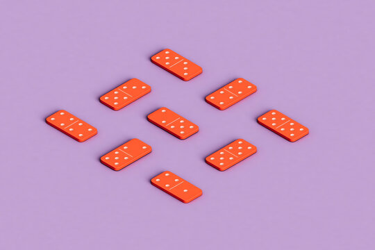 rhombus from pink dominoes