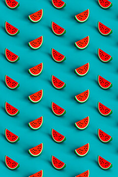 pattern of many slices of watermelons 