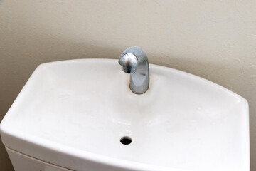 水洗トイレのタンクに設置された手洗い場