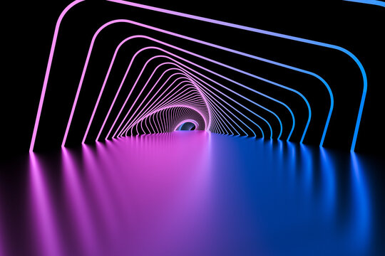 glowing lines
