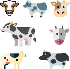 Obraz premium farm animals set