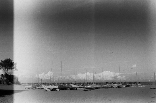 An italian beach in summer