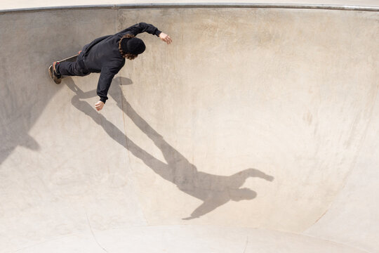 Boy Skateboarding