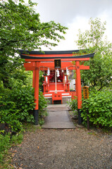 Yatsurugi shrine inside Shinsen-en temple.  Kyoto Japan  　　
