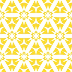 Fototapeta premium Yellow and White Kaleidoscope Background Illustration