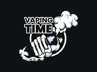 skull hand vape with holding vape