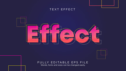 Stroke Effect Lines Gradient Text Effect Font Type