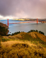 golden gate bridge cityscape