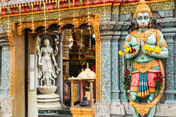 Statue of God in temple, Singapore