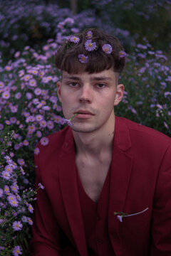 Man In the flowers , model type 