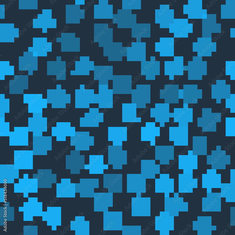 Poster set computer monitor, briefcase, calculator and notebook on seamless pattern. vector