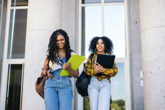 Young students leaving university