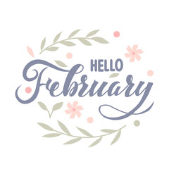 February handwriting art