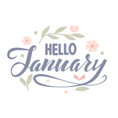 January handwriting art