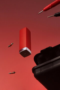Creative still life with lipstick