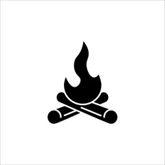 Fire flame icon. Bonfire icon trendy vector illustration design template