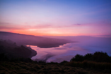 Beach atmosphere with morning dew