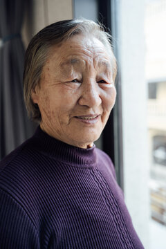 Portrait of Asian senior woman