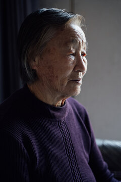 Portrait of Asian senior woman