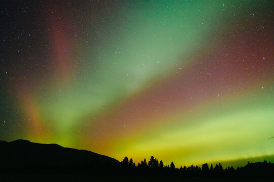 Aurora borealis in Idaho