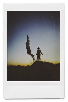 children silhouettes