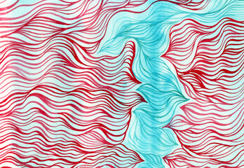 Red and blue contrast abstract background