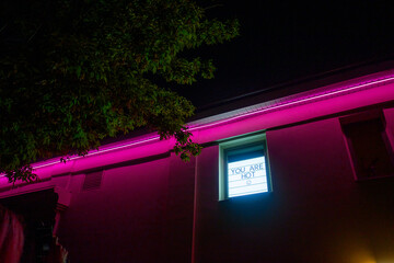 Purple Night Club With Inspiring Message