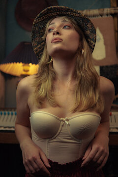 Natural blond woman's portrait