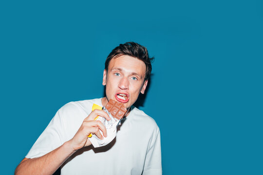 Man Eating Chocolate 
