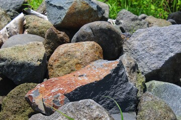 pile of many large stones